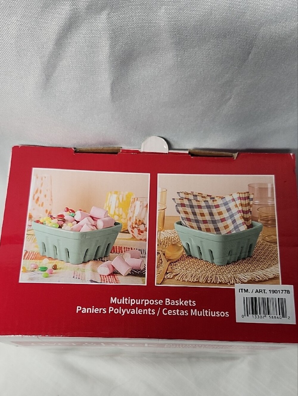 Over & Back Mint Green Multipurpose Storage Baskets - Set of 3 - Picture 2 of 5
